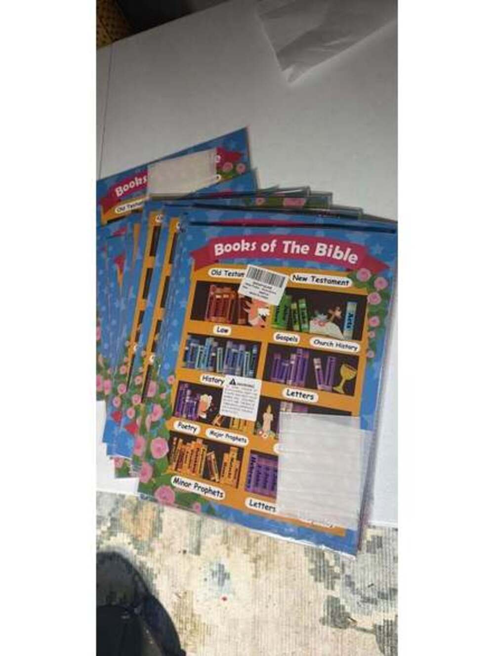 Bulk Lot of 10 Books of the Bible Educational Posters